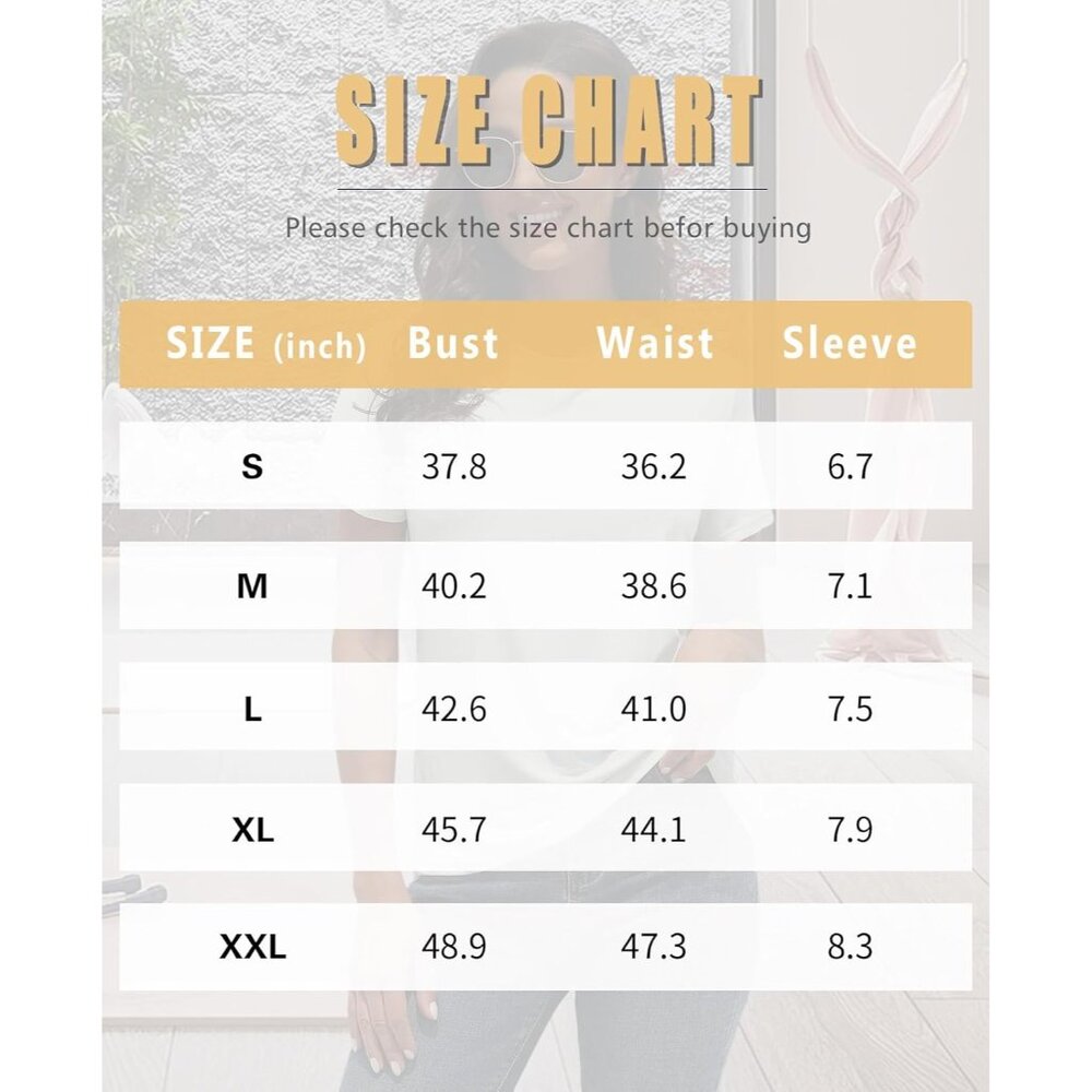 3 Pack Women's Basic T Shirts Polyester Spandex L… - image 6